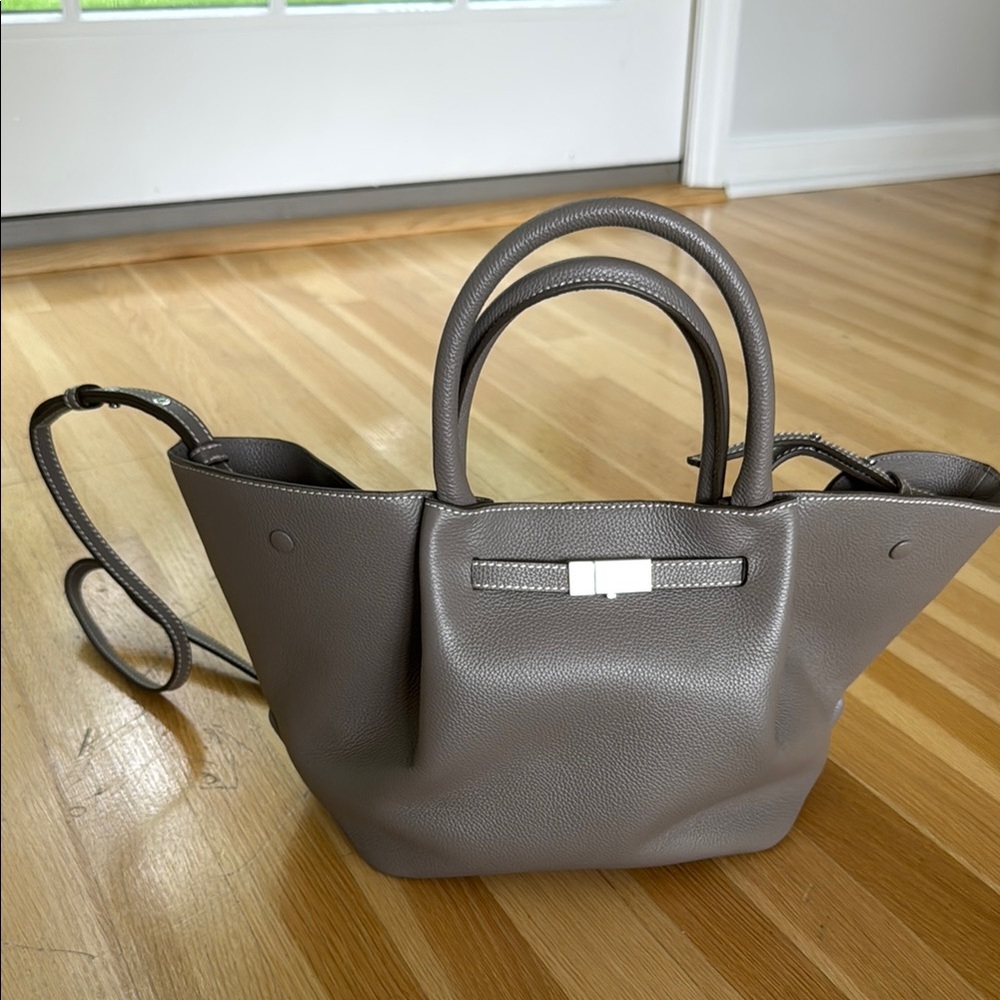 DeMellier London Gray Leather Handbag